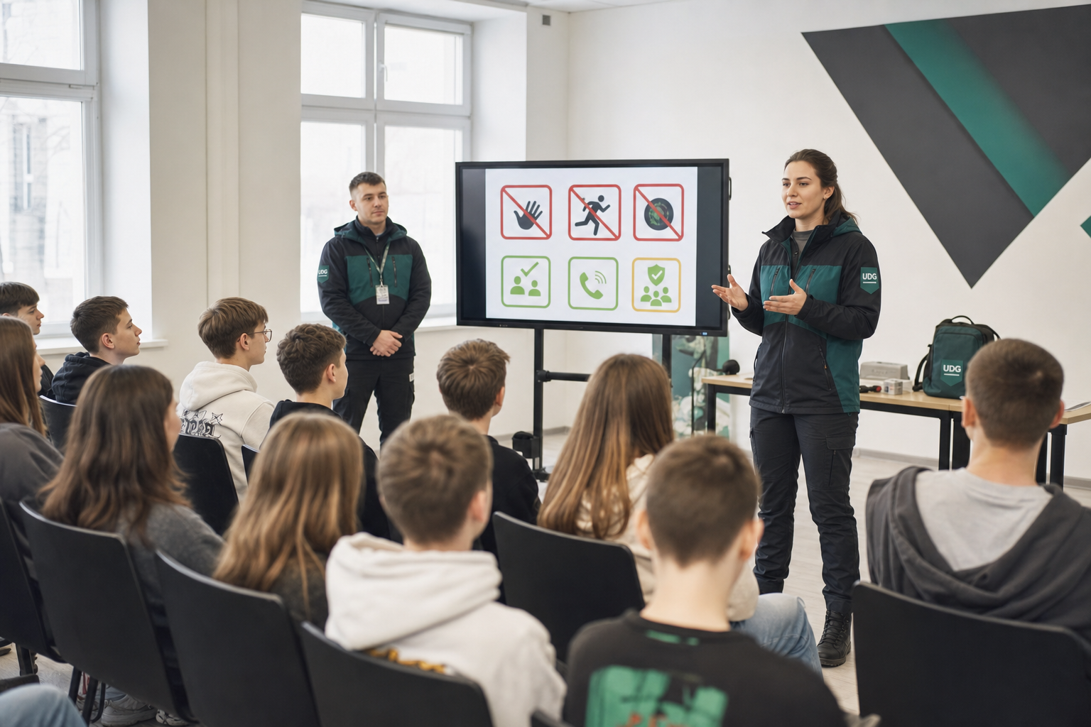 Фахівці UDG проводять заняття з мінної безпеки для підлітків